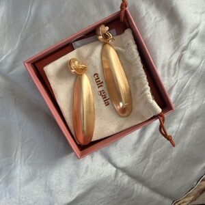 Cult Gaia Fiore Dangle Gold Earrings